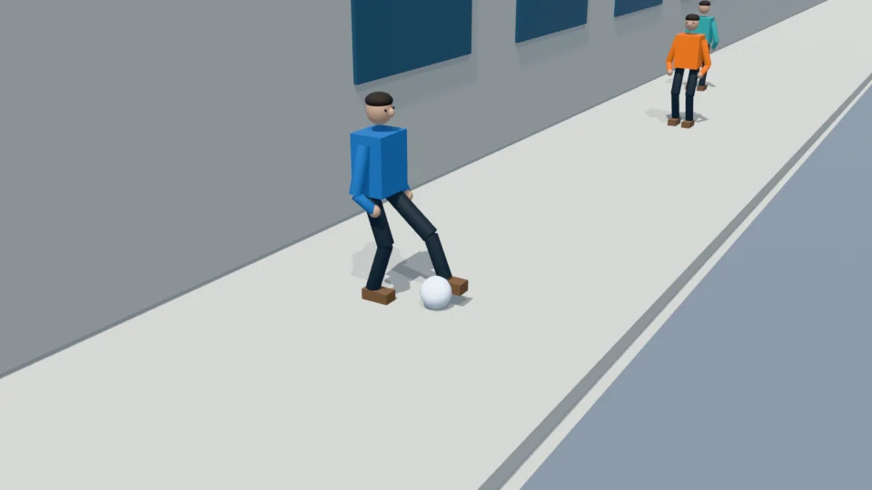 Contact check: Single football