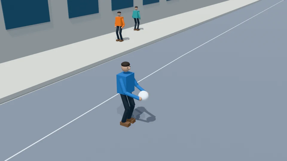Contact check: Single football