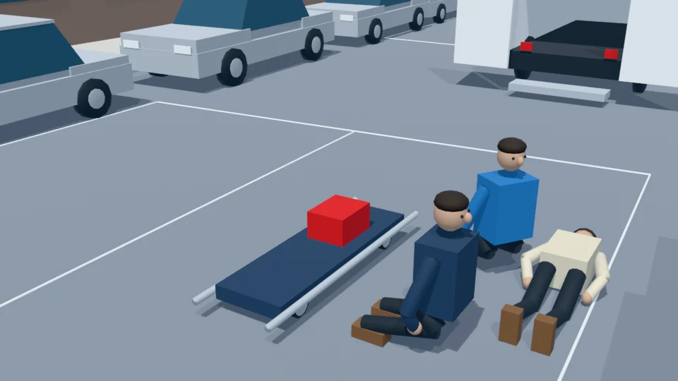 Contact check: Secured medical equipment case