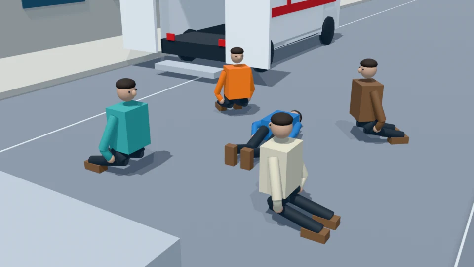 Prone posture check: Adult experiencing sudden illness